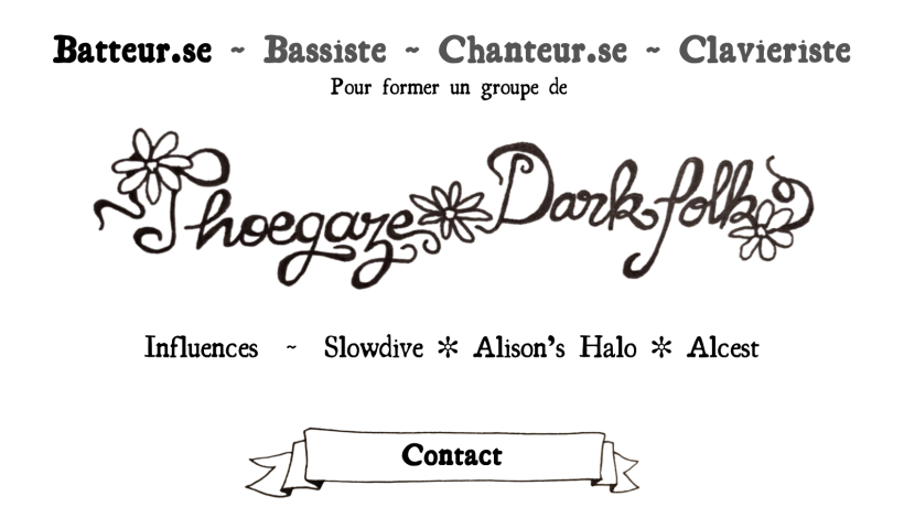 Cherche musiciens pour former un groupe de compos SHOEGAZE/DARK