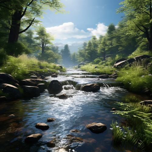 Water in Nature: Relaxing River Ambience
