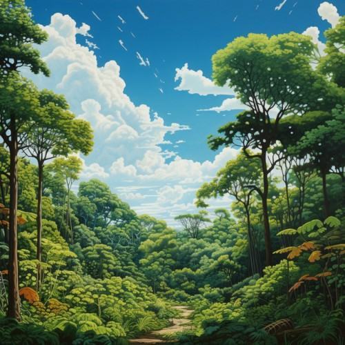 Forest's Serene Symphony: Nature Ambiance