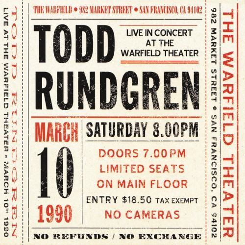 Live at The Warfield Theater San Francisco: March 10th 1990
