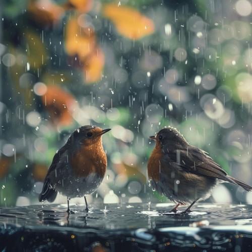 Calming Binaural Nature Sounds with Rain and Birds