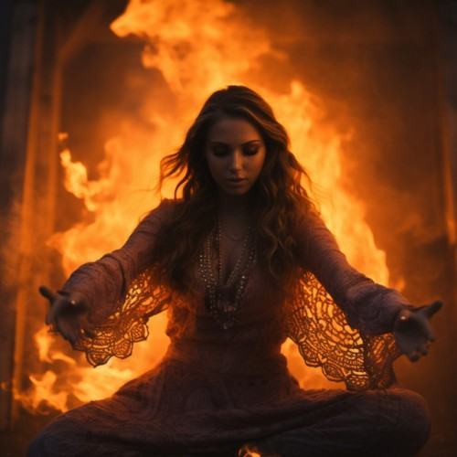 Fiery Meditation Moments: Symphony of Flames