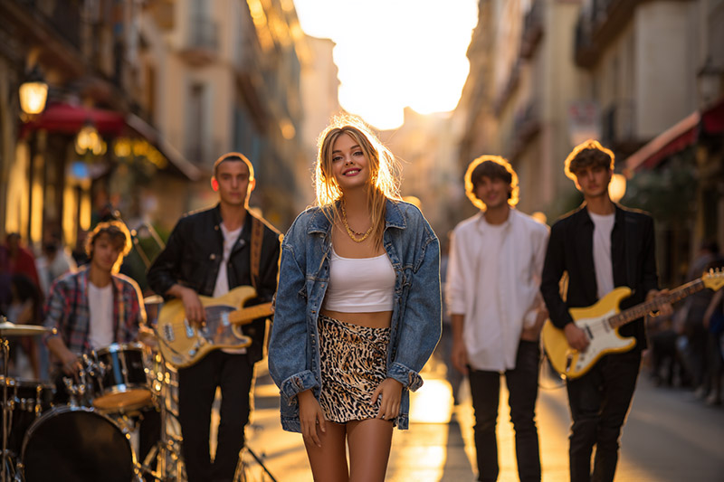 Musicians in Palma, Espagne