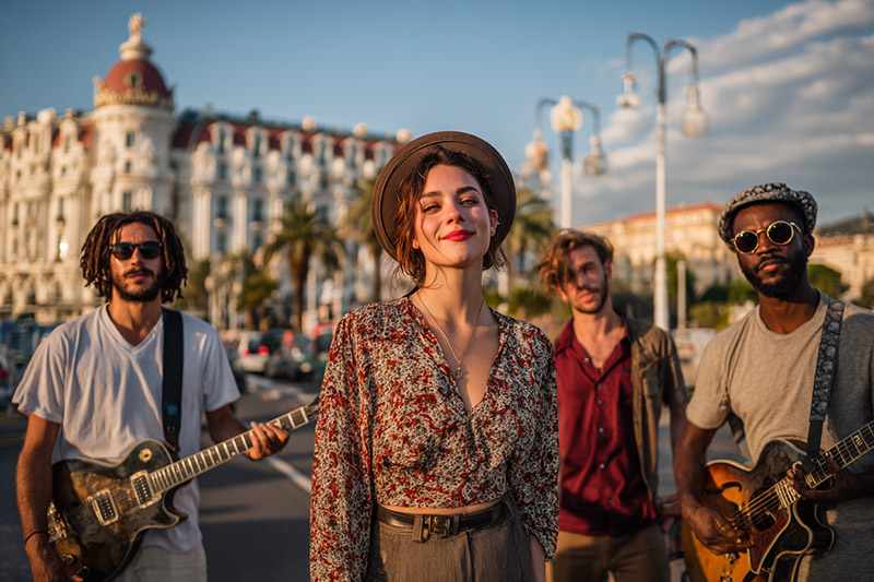 Musicians in Nizza
