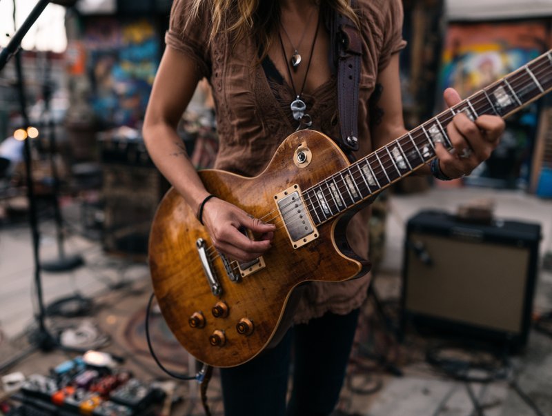 guitarrista in Detroit