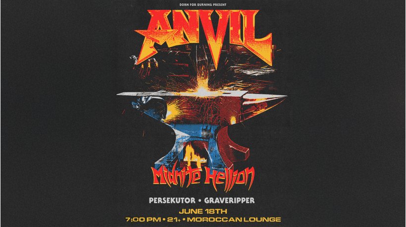 Born for Burning Presents: Anvil w/ Midnite Hellion, Persekutor & more